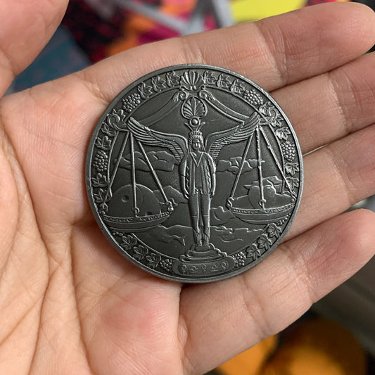 Brass coin Libra