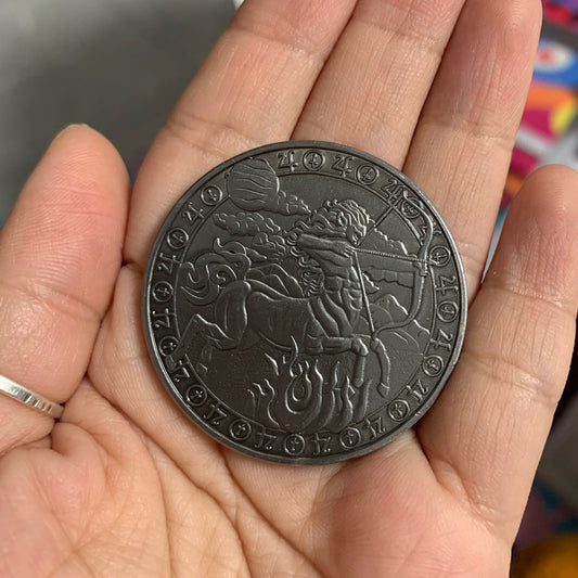 Brass coin Sagittarius