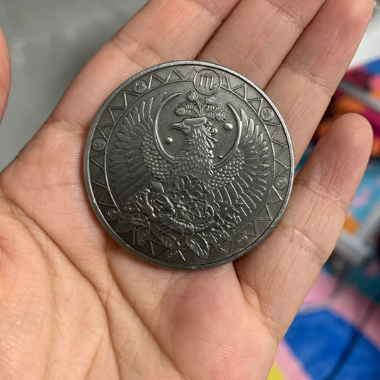 Brass coin Scorpio