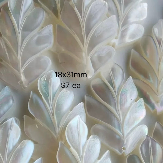 OVERSEAS ORDER - MOP 18x31mm Leaf