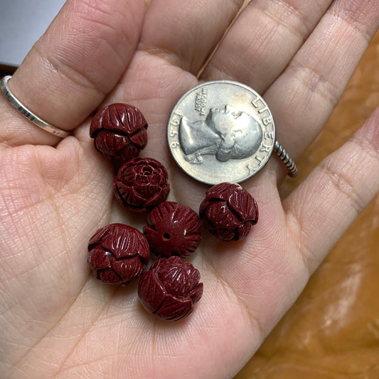 Cinnabar - Lotus - Bead