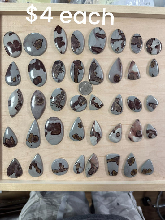 Coffee Bean Jasper Cabochon - Sale - $4