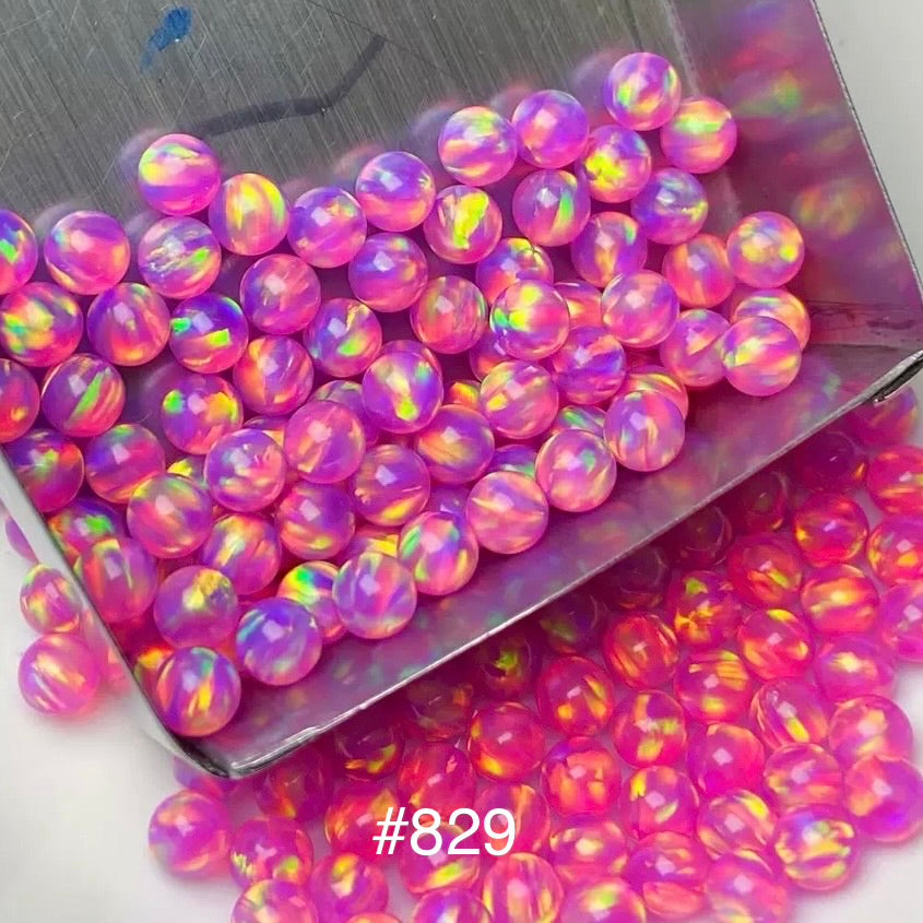 OVERSEAS ORDER - Jelly Opal Bead *NO HOLE* 4mm 5mm