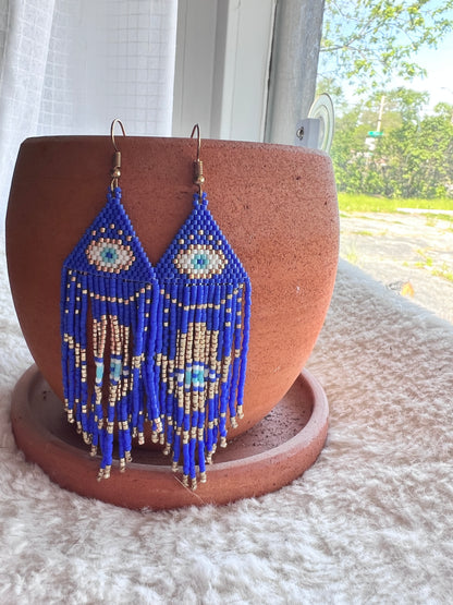 Handmade beaded earrings - hand