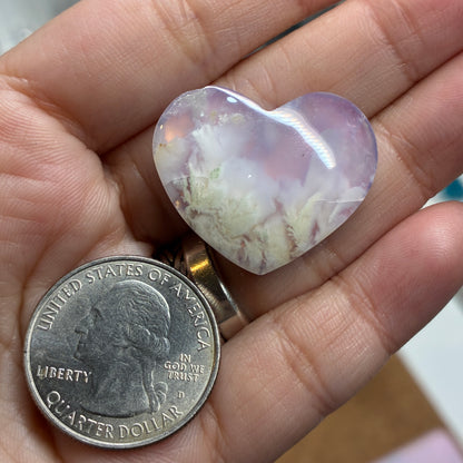 PINK Plum Agate Aurora Doublet