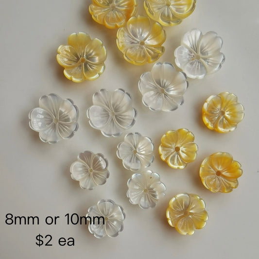 OVERSEAS ORDER - MOP 8mm 10mm Floral