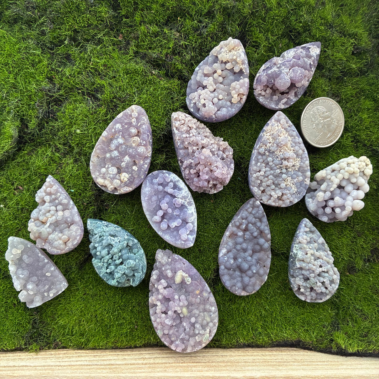 Grape agate - puffy back