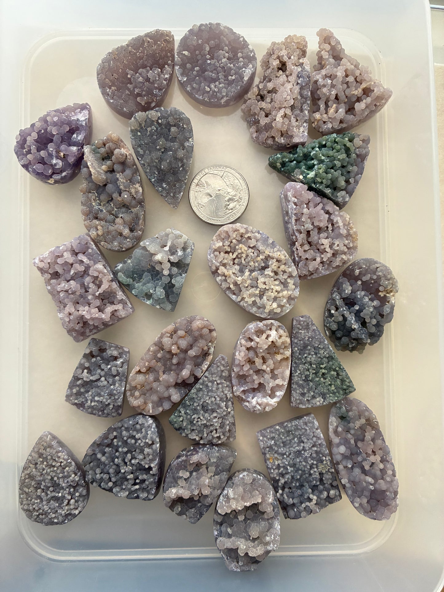 Grape agate flatback