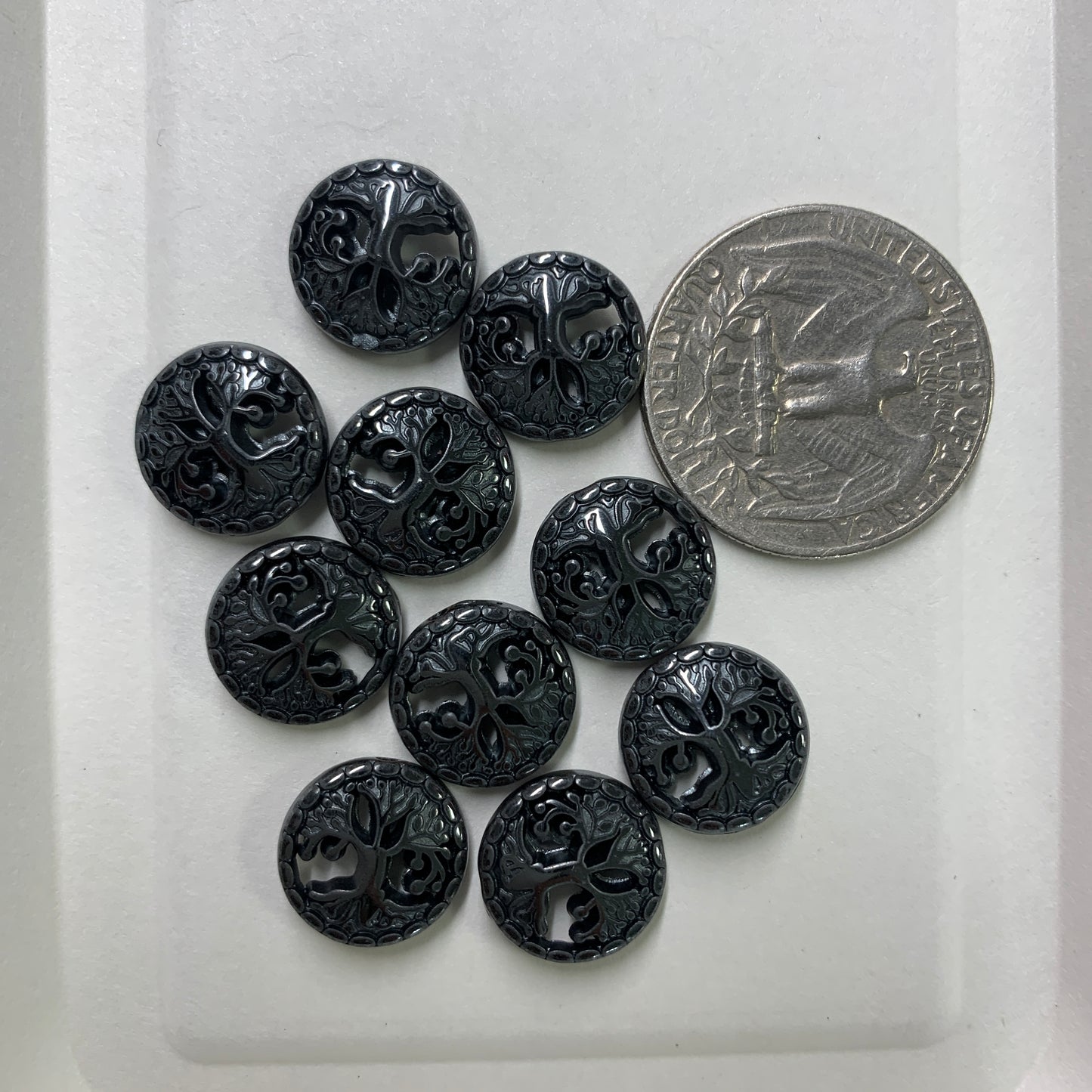 Hematite Bead - Tree of Life