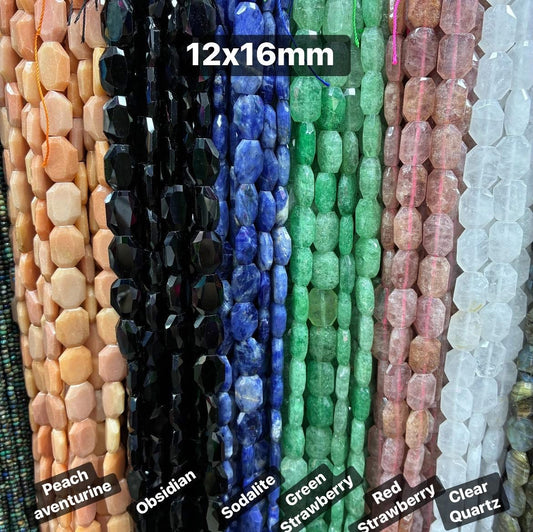 OVERSEAS ORDER - 12x16mm Hexagon Bead Strand