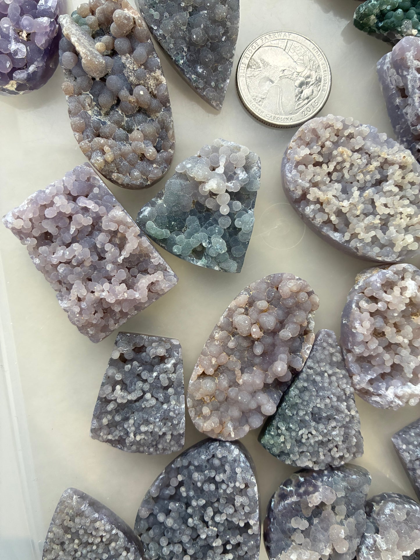 Grape Agate - Indonesia - Cabochon - Polish Puffy Back