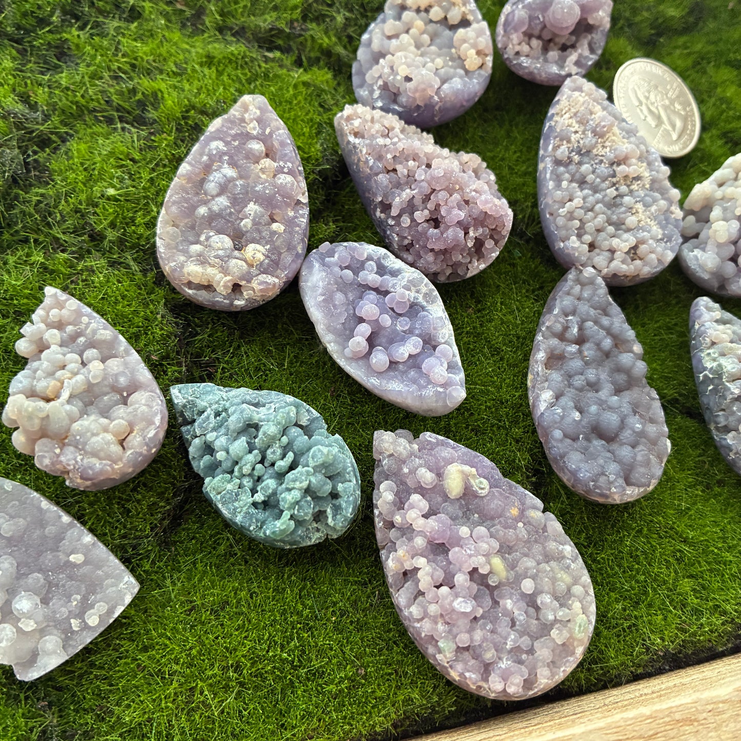 Grape Agate - Indonesia - Cabochon - Polish Puffy Back