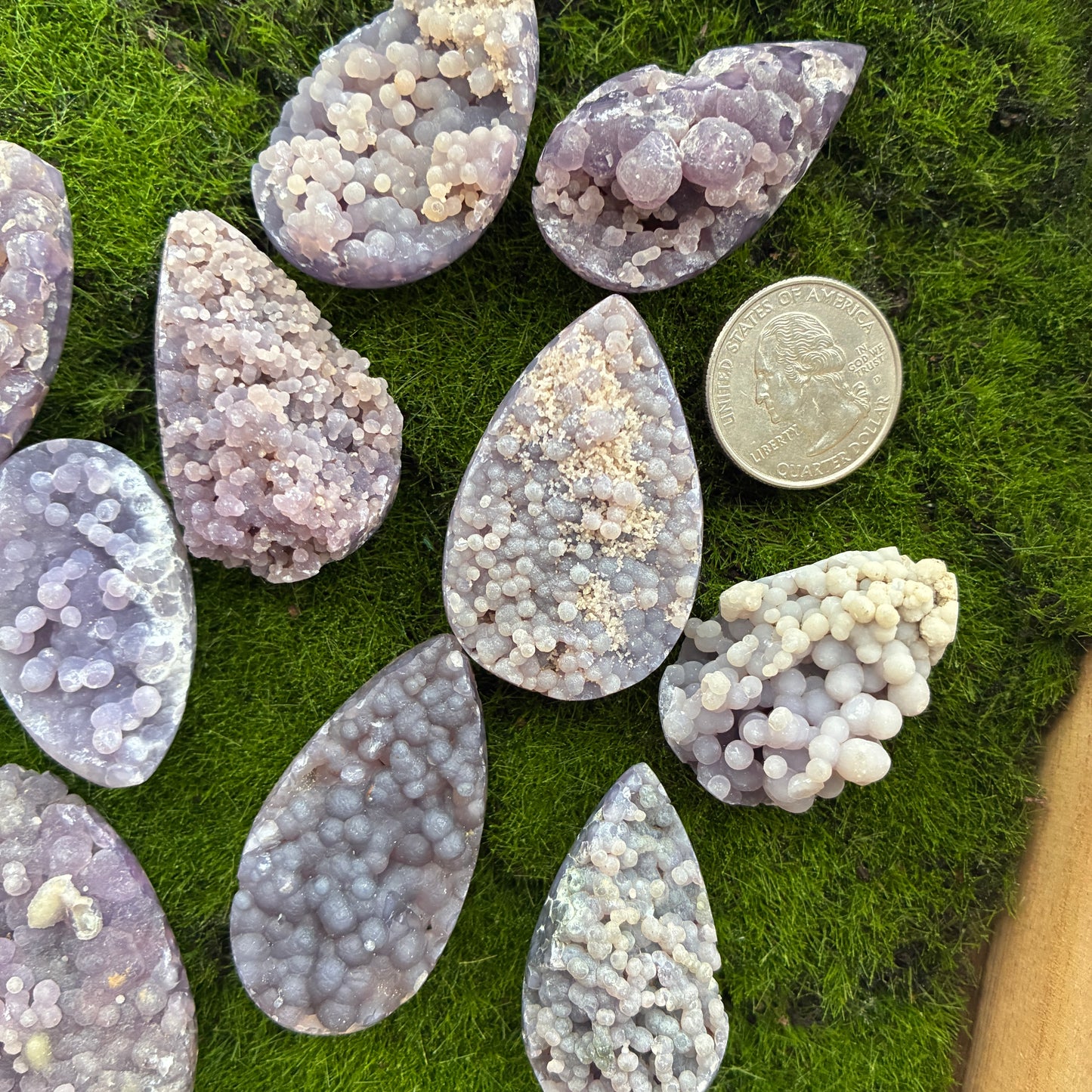 Grape Agate - Indonesia - Cabochon - Polish Puffy Back