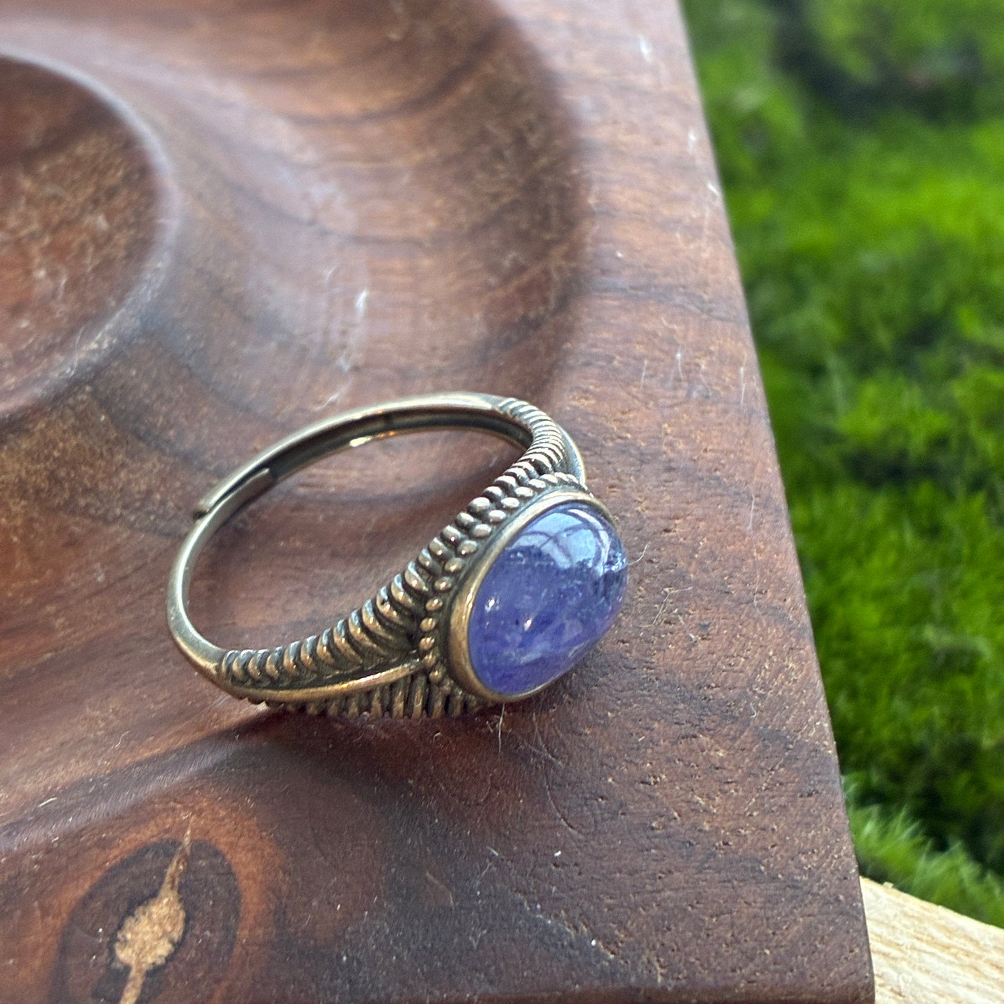 925 Adjustable Ring - Tanzanite - Lapis - Moonstone - Copper Rutile - Garden Quartz - Rainbow Tourmaline - Garnet - Diamond Quartz - Fluorite - Amethyst - Kyanite - Golden Rutile