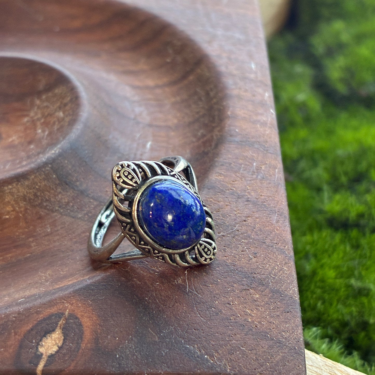 925 Adjustable Ring - Tanzanite - Lapis - Moonstone - Copper Rutile - Garden Quartz - Rainbow Tourmaline - Garnet - Diamond Quartz - Fluorite - Amethyst - Kyanite - Golden Rutile