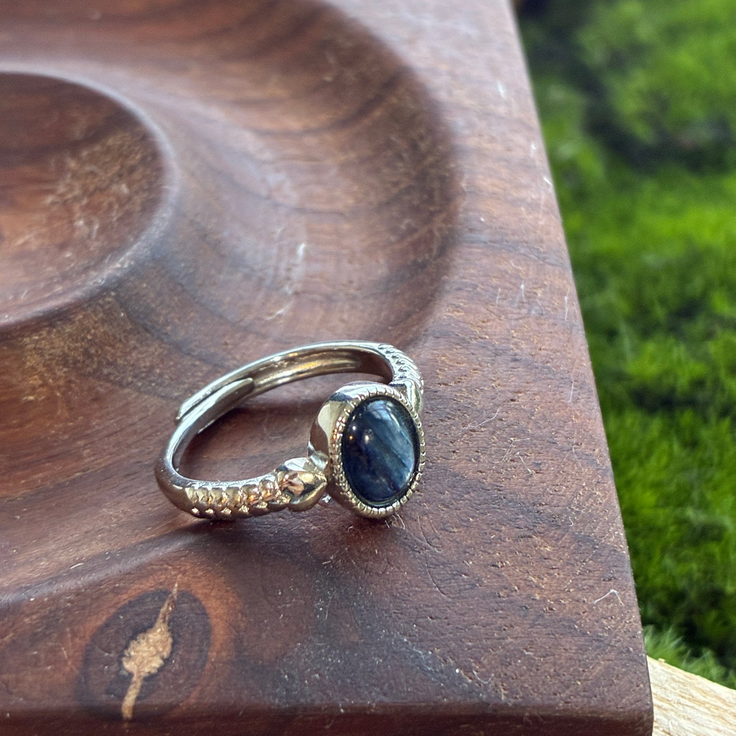 925 Adjustable Ring - Tanzanite - Lapis - Moonstone - Copper Rutile - Garden Quartz - Rainbow Tourmaline - Garnet - Diamond Quartz - Fluorite - Amethyst - Kyanite - Golden Rutile