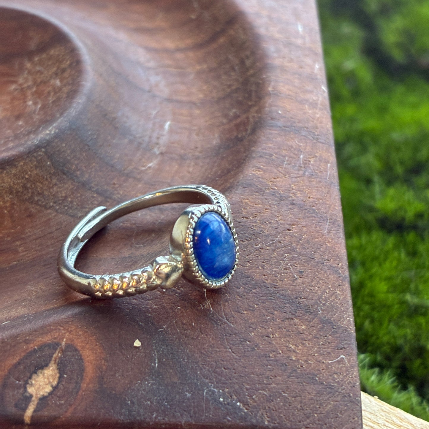 925 Adjustable Ring - Tanzanite - Lapis - Moonstone - Copper Rutile - Garden Quartz - Rainbow Tourmaline - Garnet - Diamond Quartz - Fluorite - Amethyst - Kyanite - Golden Rutile