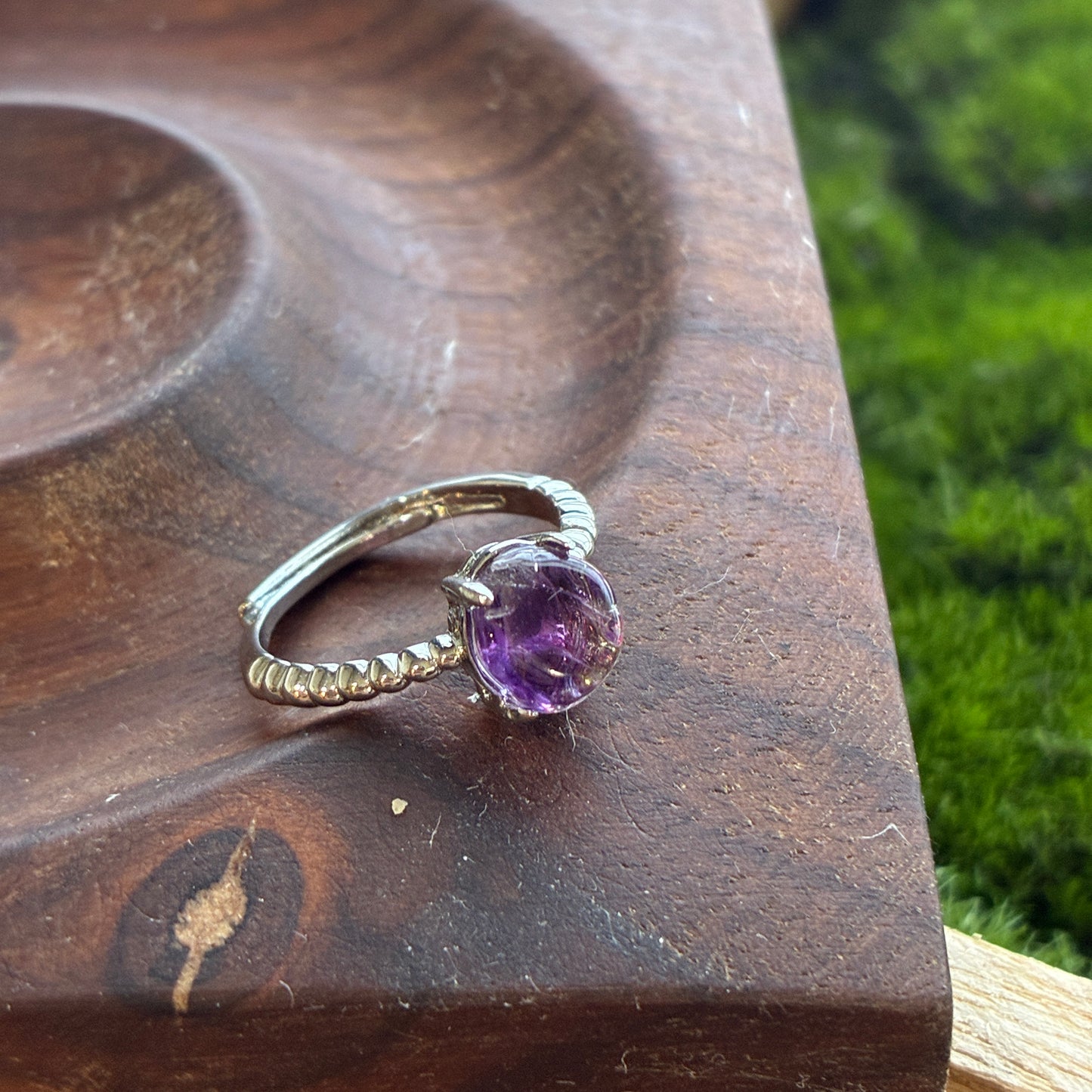 925 Adjustable Ring - Tanzanite - Lapis - Moonstone - Copper Rutile - Garden Quartz - Rainbow Tourmaline - Garnet - Diamond Quartz - Fluorite - Amethyst - Kyanite - Golden Rutile