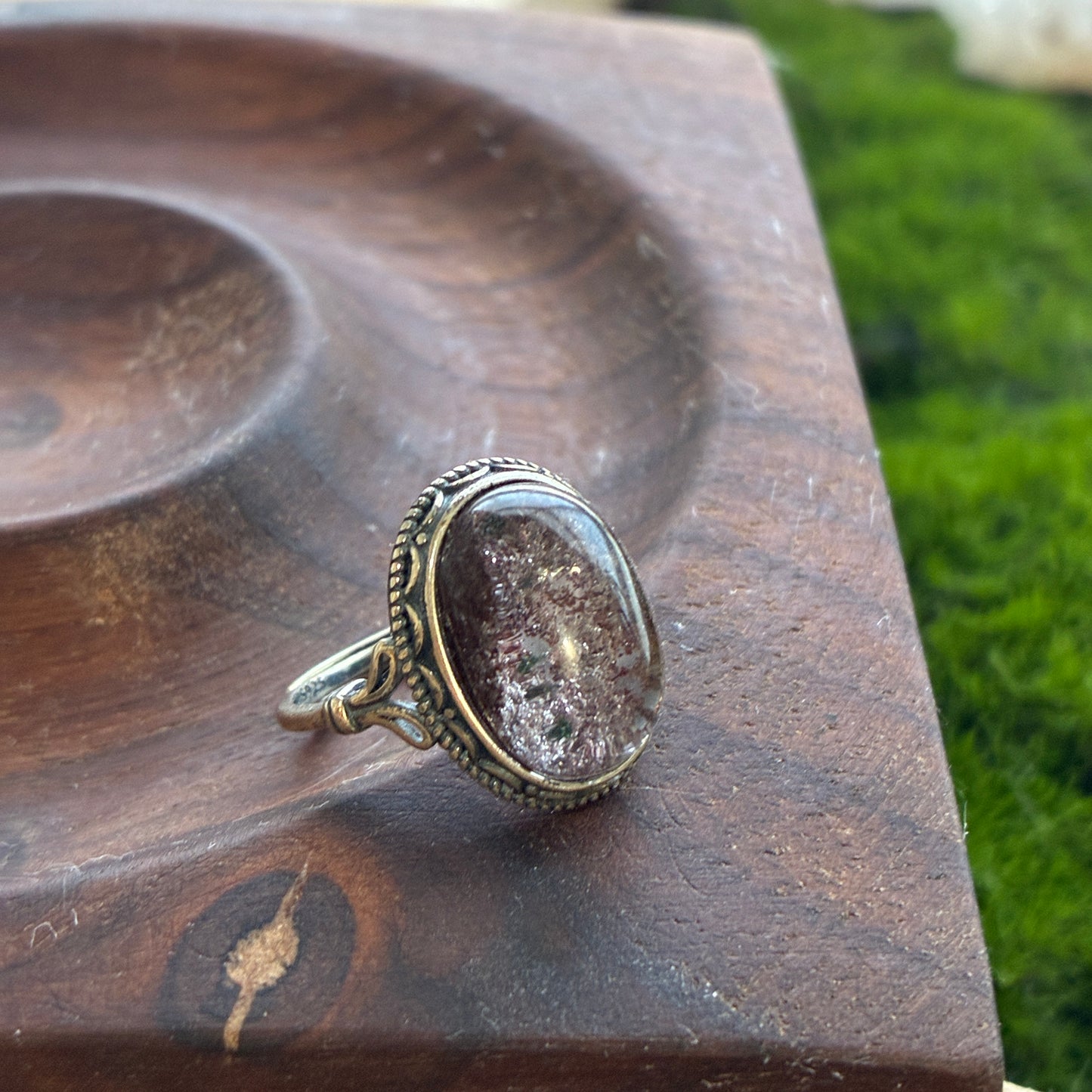 925 Adjustable Ring - Tanzanite - Lapis - Moonstone - Copper Rutile - Garden Quartz - Rainbow Tourmaline - Garnet - Diamond Quartz - Fluorite - Amethyst - Kyanite - Golden Rutile