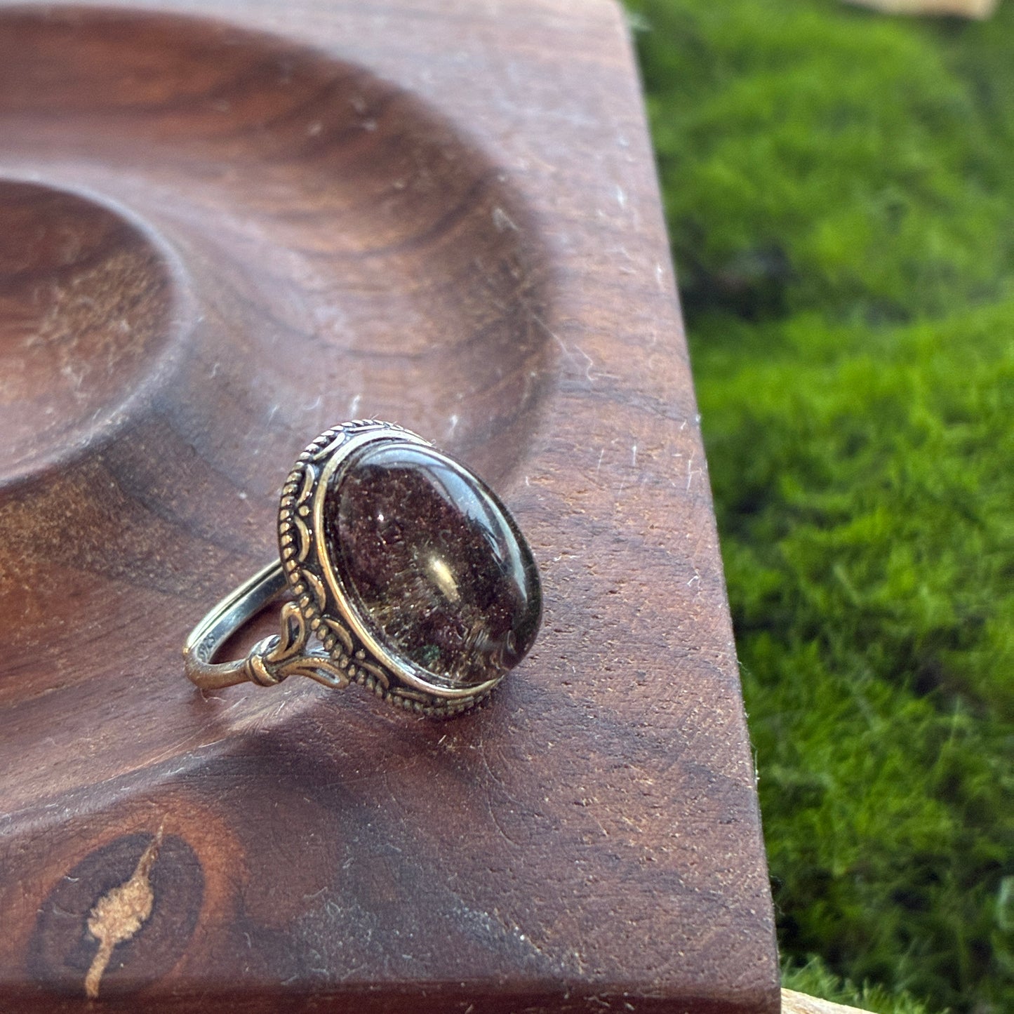 925 Adjustable Ring - Tanzanite - Lapis - Moonstone - Copper Rutile - Garden Quartz - Rainbow Tourmaline - Garnet - Diamond Quartz - Fluorite - Amethyst - Kyanite - Golden Rutile