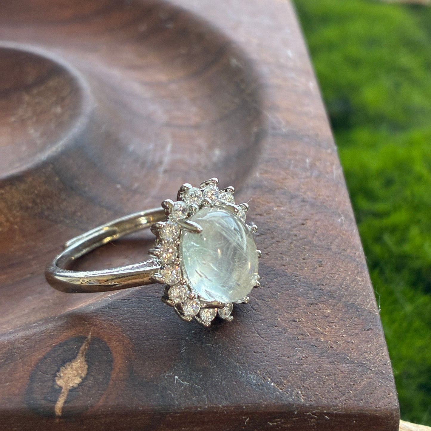 925 Adjustable Ring - Tanzanite - Lapis - Moonstone - Copper Rutile - Garden Quartz - Rainbow Tourmaline - Garnet - Diamond Quartz - Fluorite - Amethyst - Kyanite - Golden Rutile