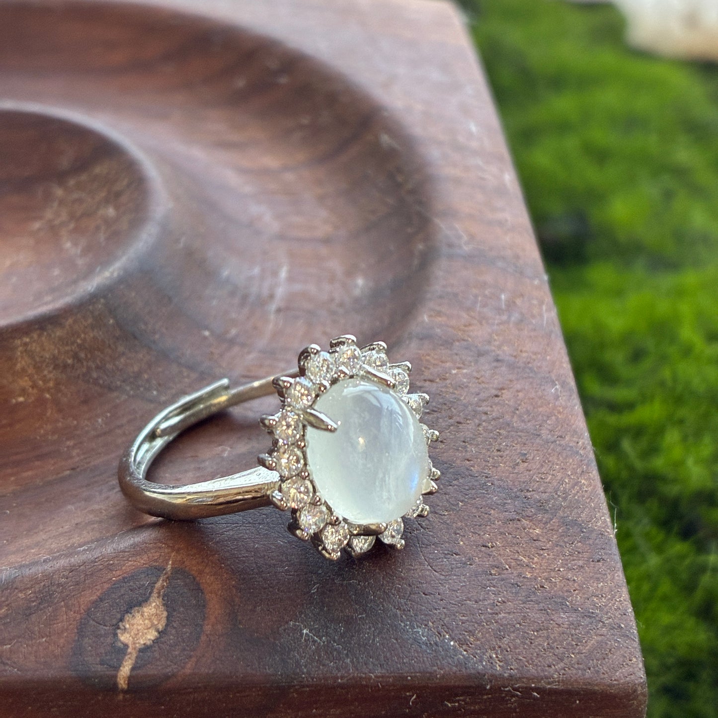 925 Adjustable Ring - Tanzanite - Lapis - Moonstone - Copper Rutile - Garden Quartz - Rainbow Tourmaline - Garnet - Diamond Quartz - Fluorite - Amethyst - Kyanite - Golden Rutile