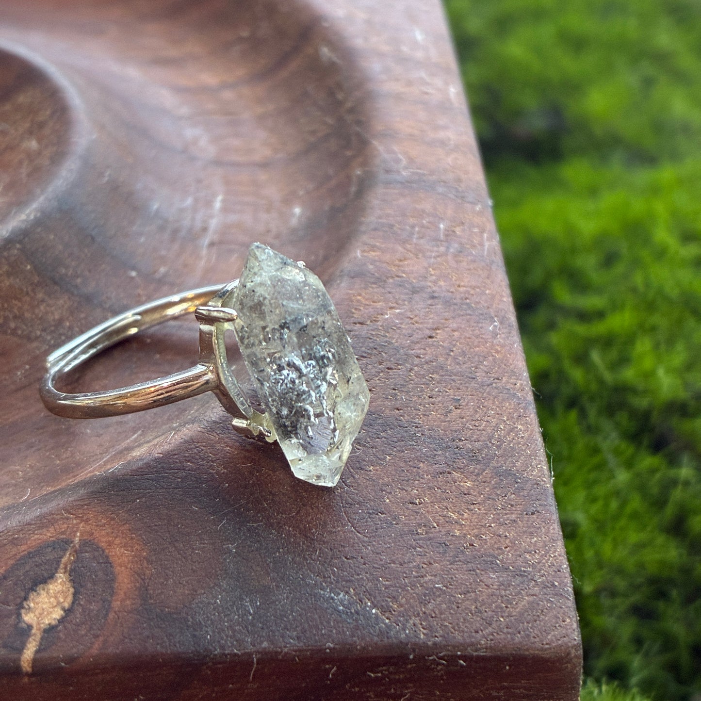 925 Adjustable Ring - Tanzanite - Lapis - Moonstone - Copper Rutile - Garden Quartz - Rainbow Tourmaline - Garnet - Diamond Quartz - Fluorite - Amethyst - Kyanite - Golden Rutile