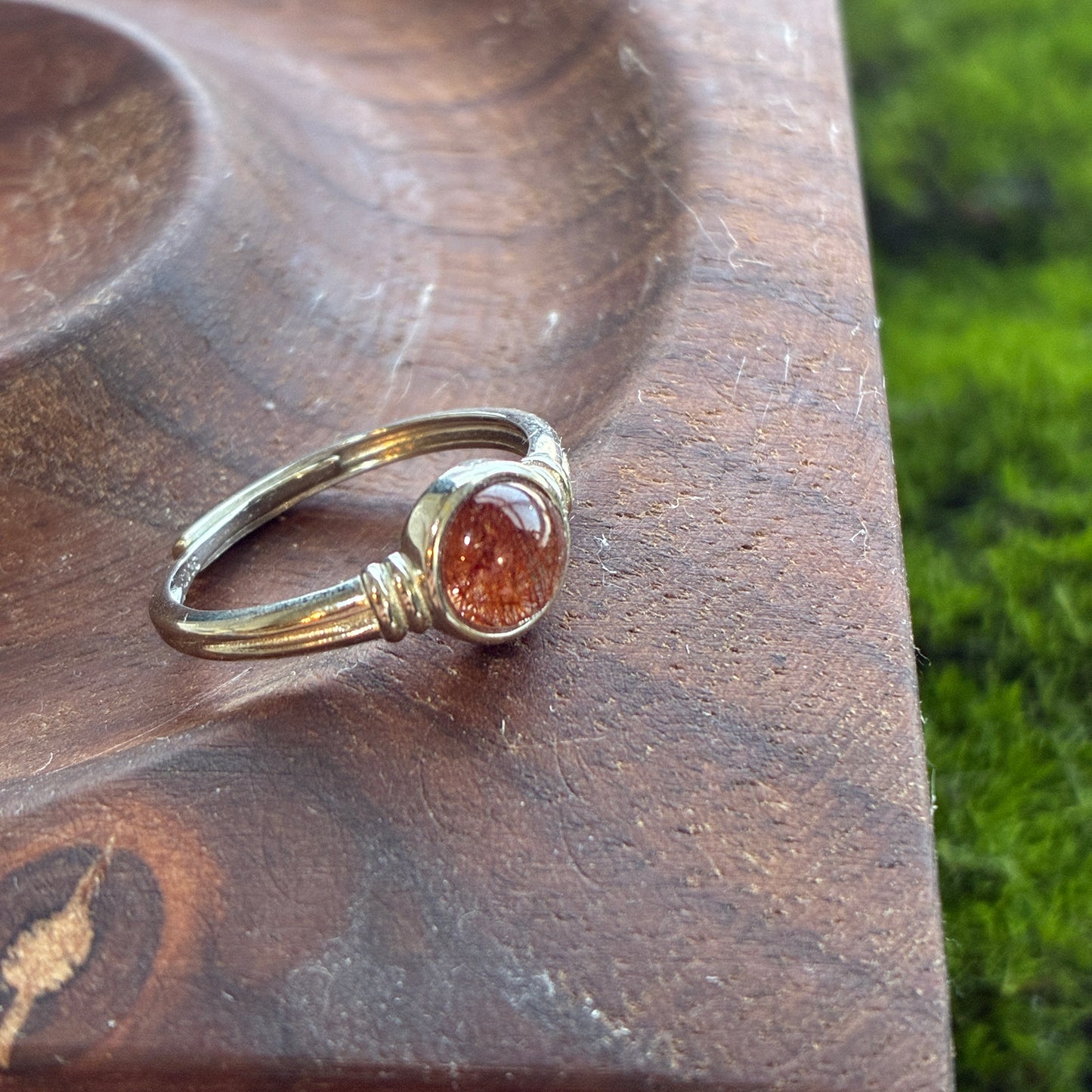 925 Adjustable Ring - Tanzanite - Lapis - Moonstone - Copper Rutile - Garden Quartz - Rainbow Tourmaline - Garnet - Diamond Quartz - Fluorite - Amethyst - Kyanite - Golden Rutile