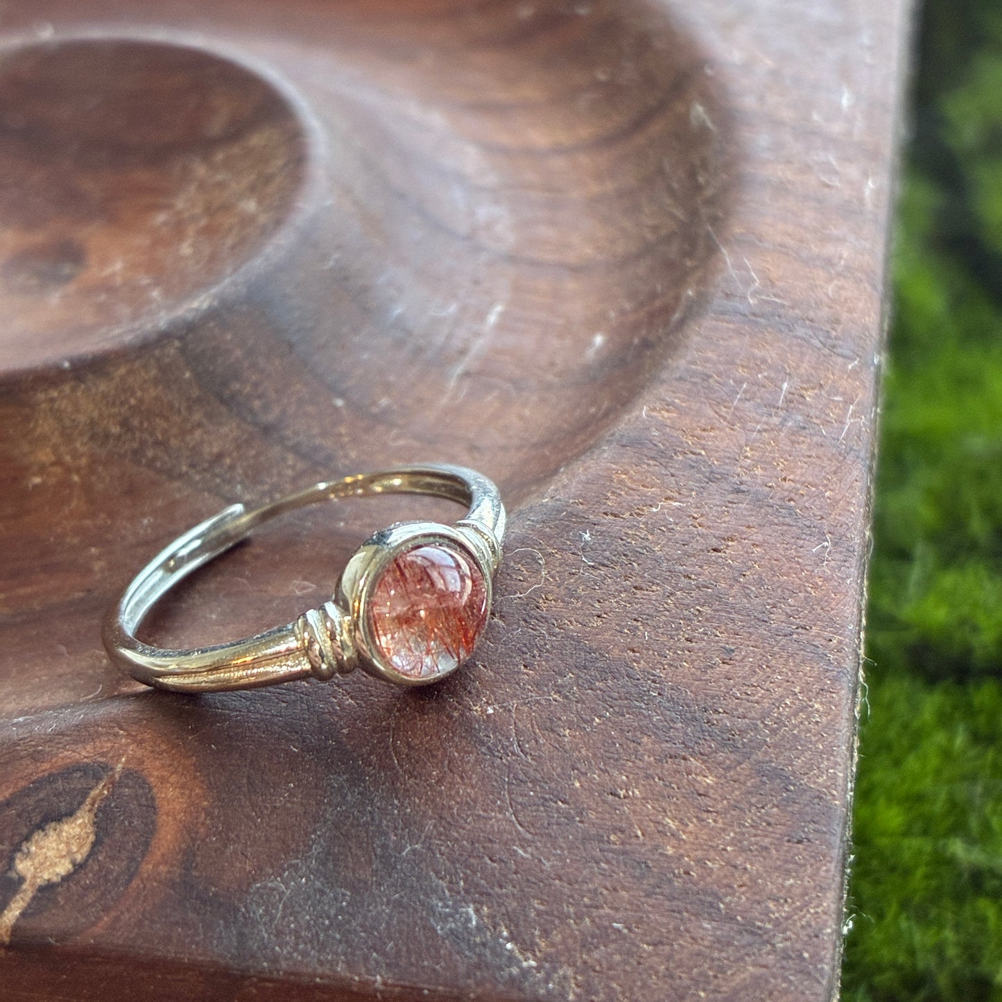 925 Adjustable Ring - Tanzanite - Lapis - Moonstone - Copper Rutile - Garden Quartz - Rainbow Tourmaline - Garnet - Diamond Quartz - Fluorite - Amethyst - Kyanite - Golden Rutile