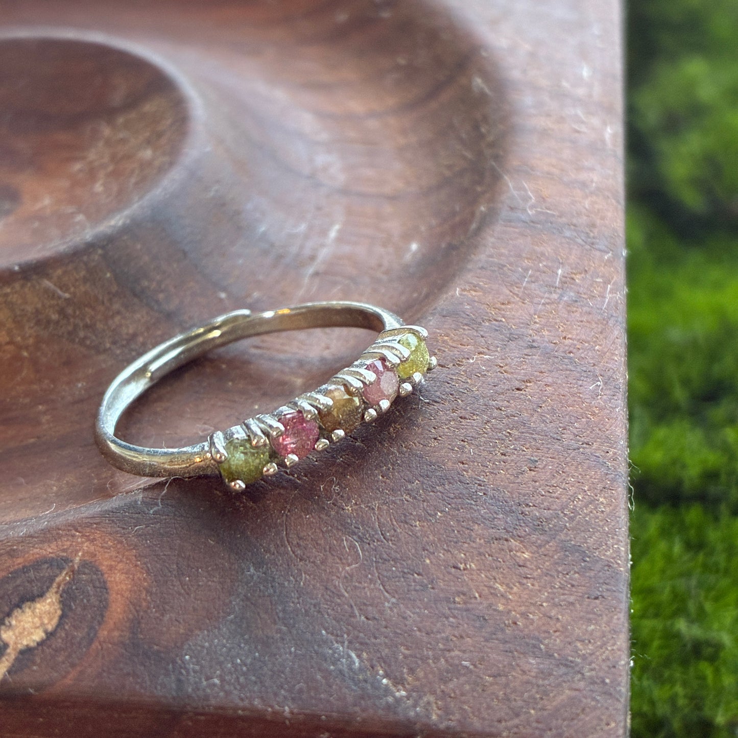 925 Adjustable Ring - Tanzanite - Lapis - Moonstone - Copper Rutile - Garden Quartz - Rainbow Tourmaline - Garnet - Diamond Quartz - Fluorite - Amethyst - Kyanite - Golden Rutile