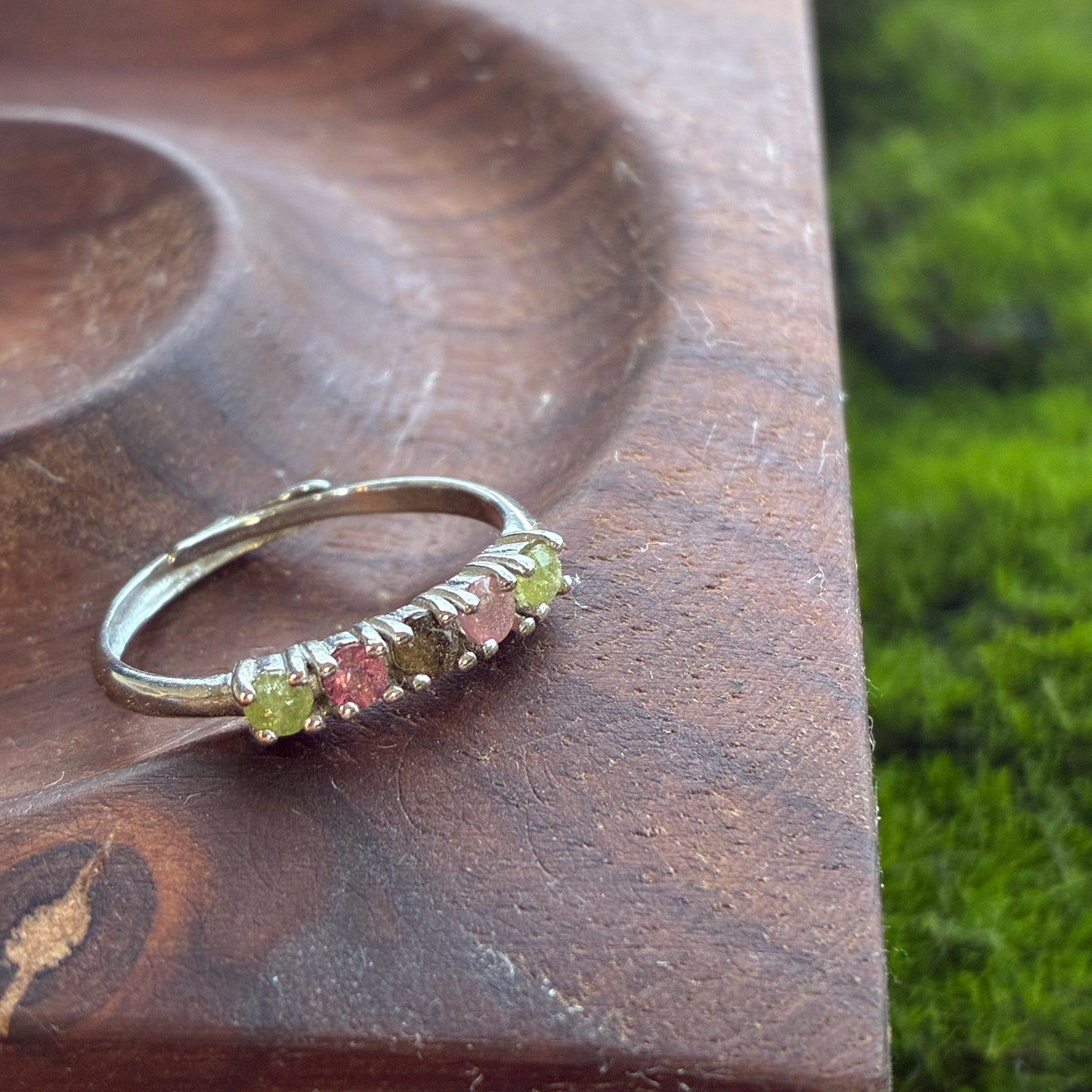 925 Adjustable Ring - Tanzanite - Lapis - Moonstone - Copper Rutile - Garden Quartz - Rainbow Tourmaline - Garnet - Diamond Quartz - Fluorite - Amethyst - Kyanite - Golden Rutile