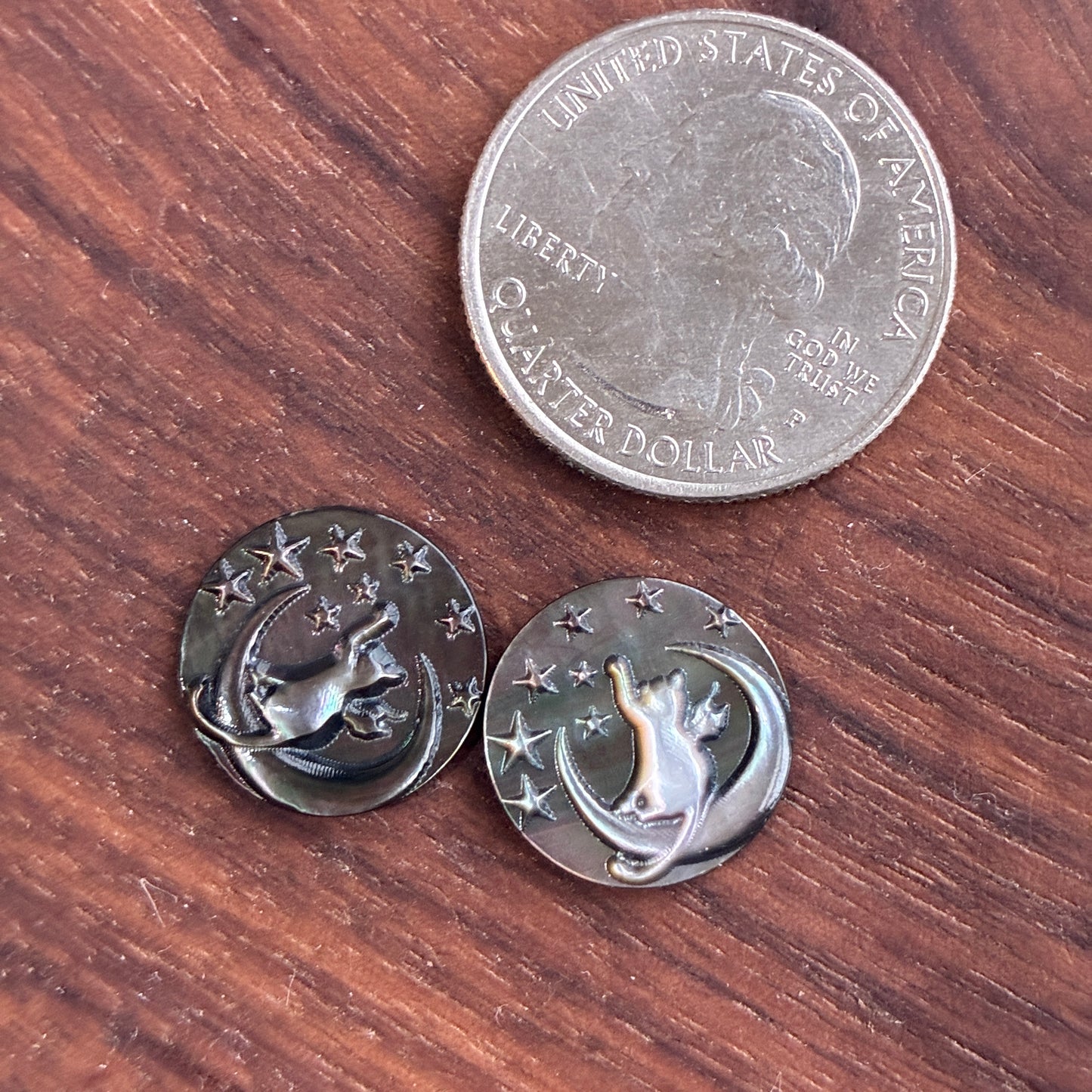 MOP - Abalone - Mother of Pearl - Fairy - Face - Flower - Cat - Heart - Feather - Cabochon - Charm