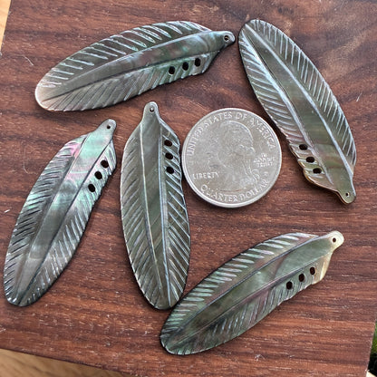 MOP - Abalone - Mother of Pearl - Fairy - Face - Flower - Cat - Heart - Feather - Cabochon - Charm