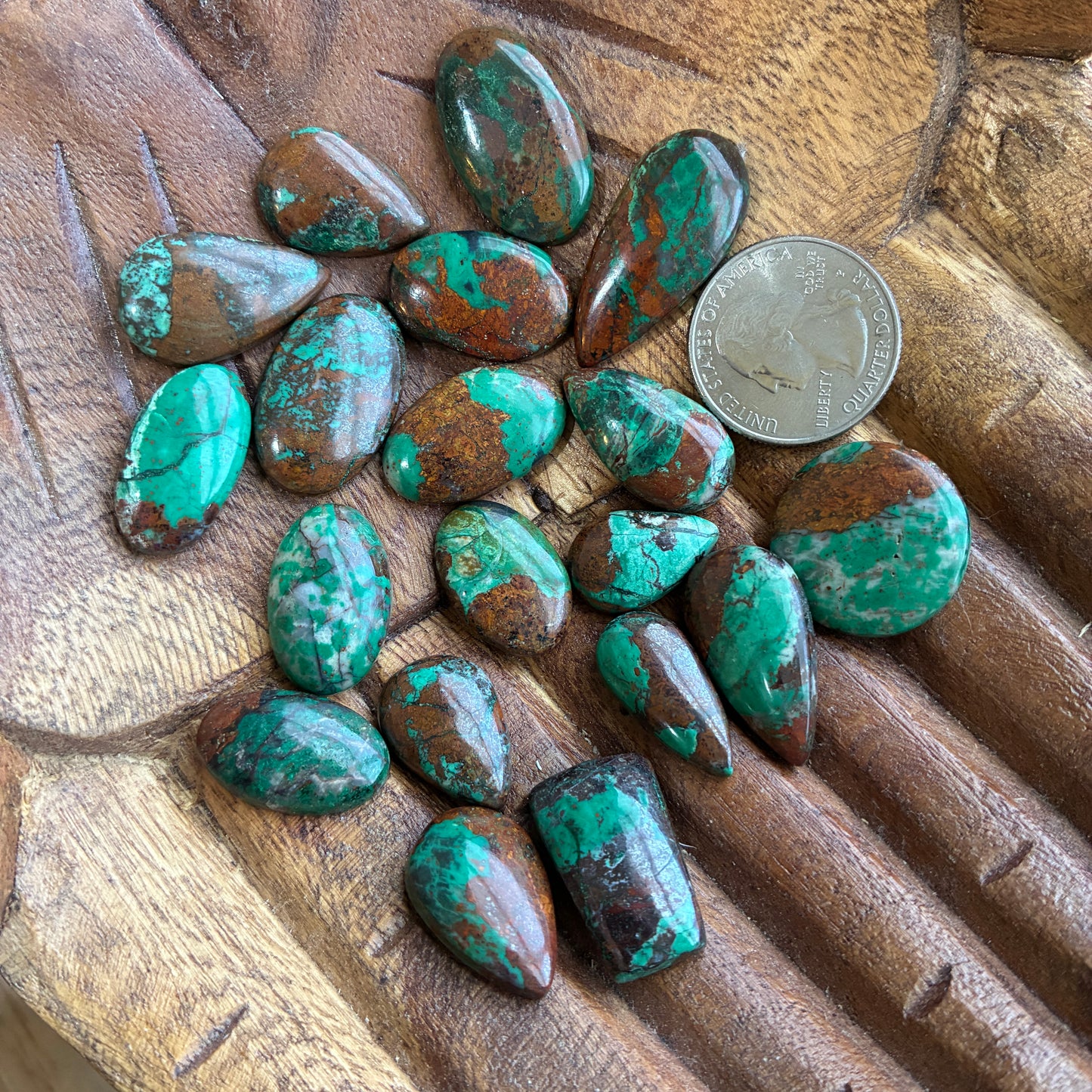 Chrysocolla Cabochon - Pendant - Ring - Round - Oval - Square - Rectangle - Teardrop