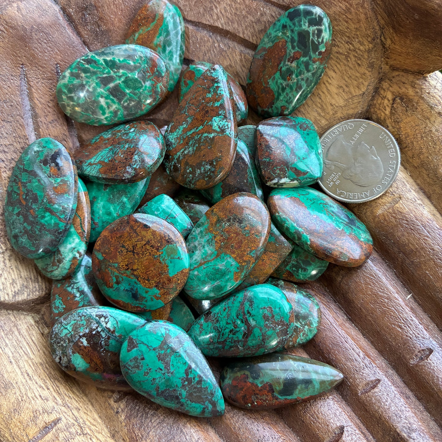 Chrysocolla Cabochon - Pendant - Ring - Round - Oval - Square - Rectangle - Teardrop
