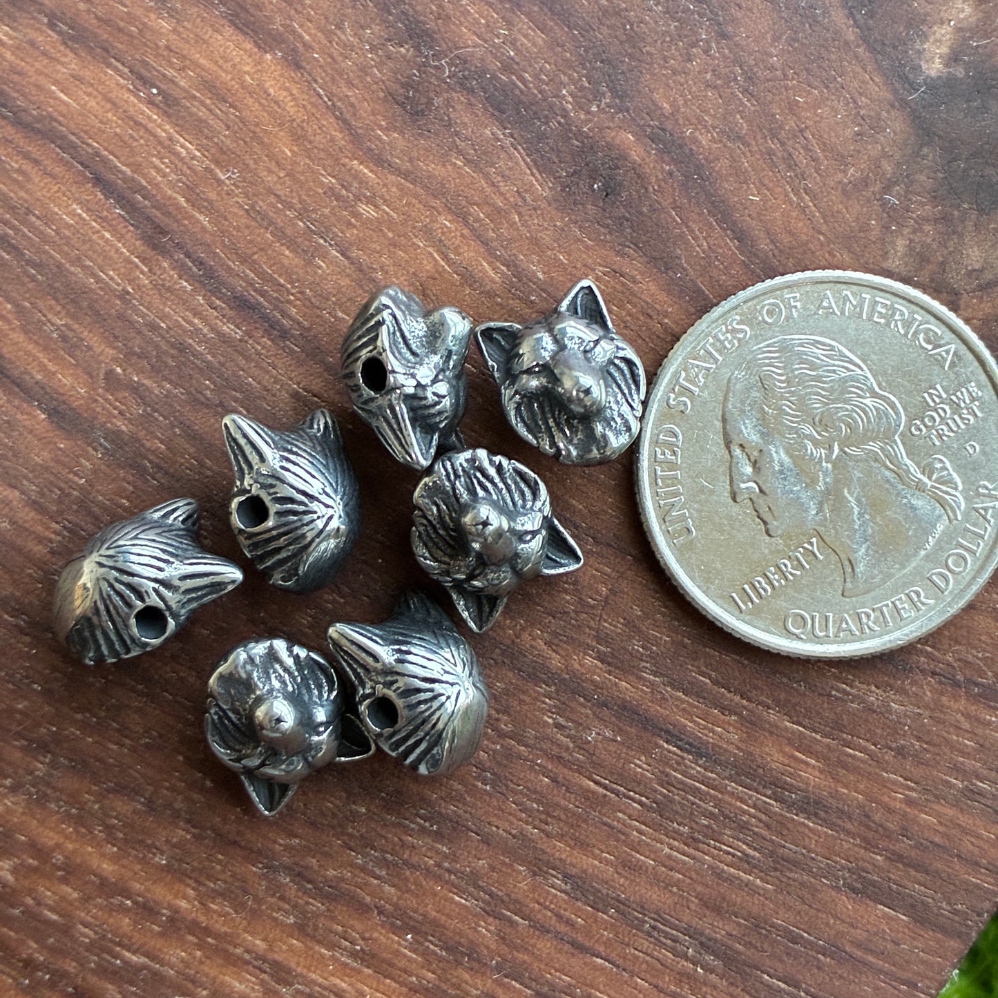 IN STOCK - Stainless Steel - Bead - Wolf - Owl - Leaf - Cross - Skull - Dice - Spider