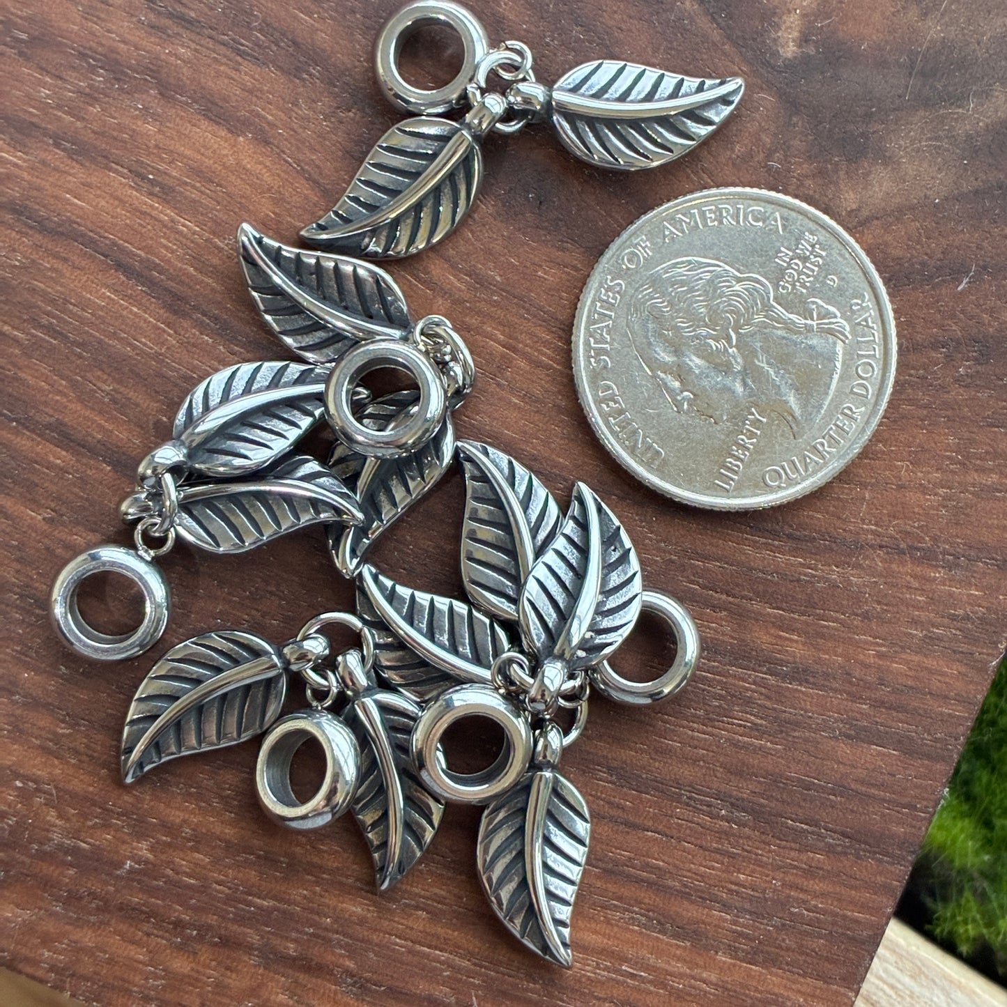 IN STOCK - Stainless Steel - Bead - Wolf - Owl - Leaf - Cross - Skull - Dice - Spider