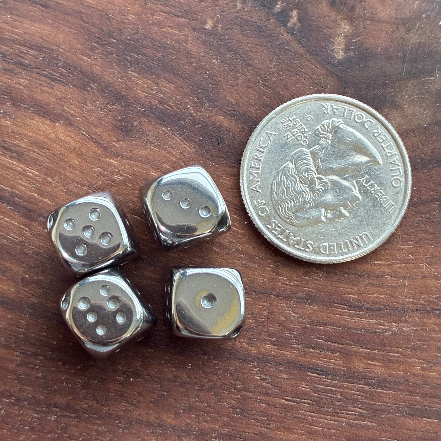 IN STOCK - Stainless Steel - Bead - Wolf - Owl - Leaf - Cross - Skull - Dice - Spider