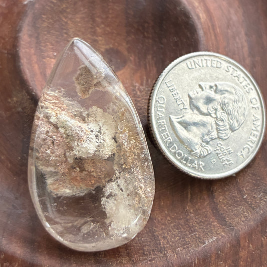 Garden Quartz - Puffy Teardrops - Scenic - Pendant