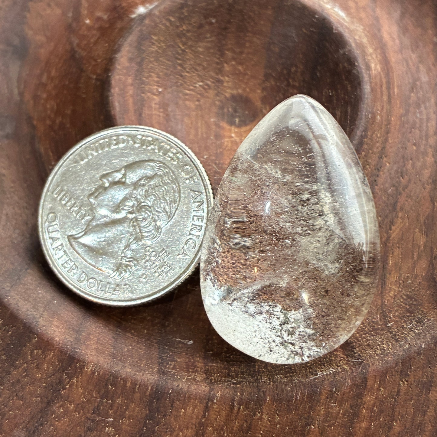 Garden Quartz - Puffy Teardrops - Scenic - Pendant