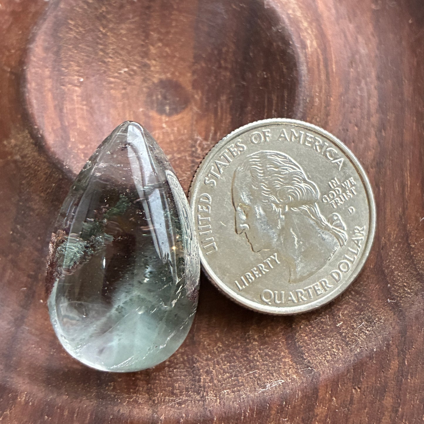 Garden Quartz - Puffy Teardrops - Scenic - Pendant