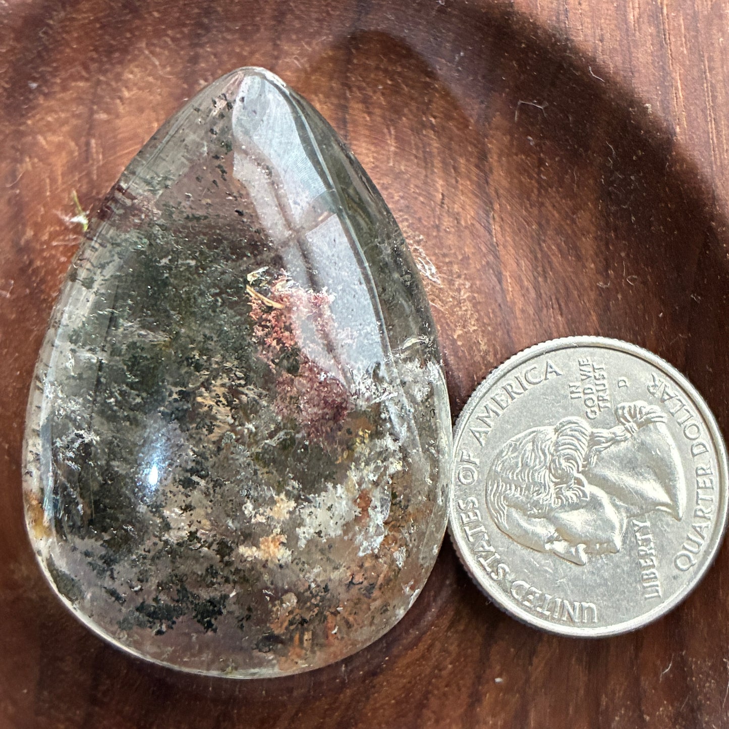 Garden Quartz - Puffy Teardrops - Scenic - Pendant