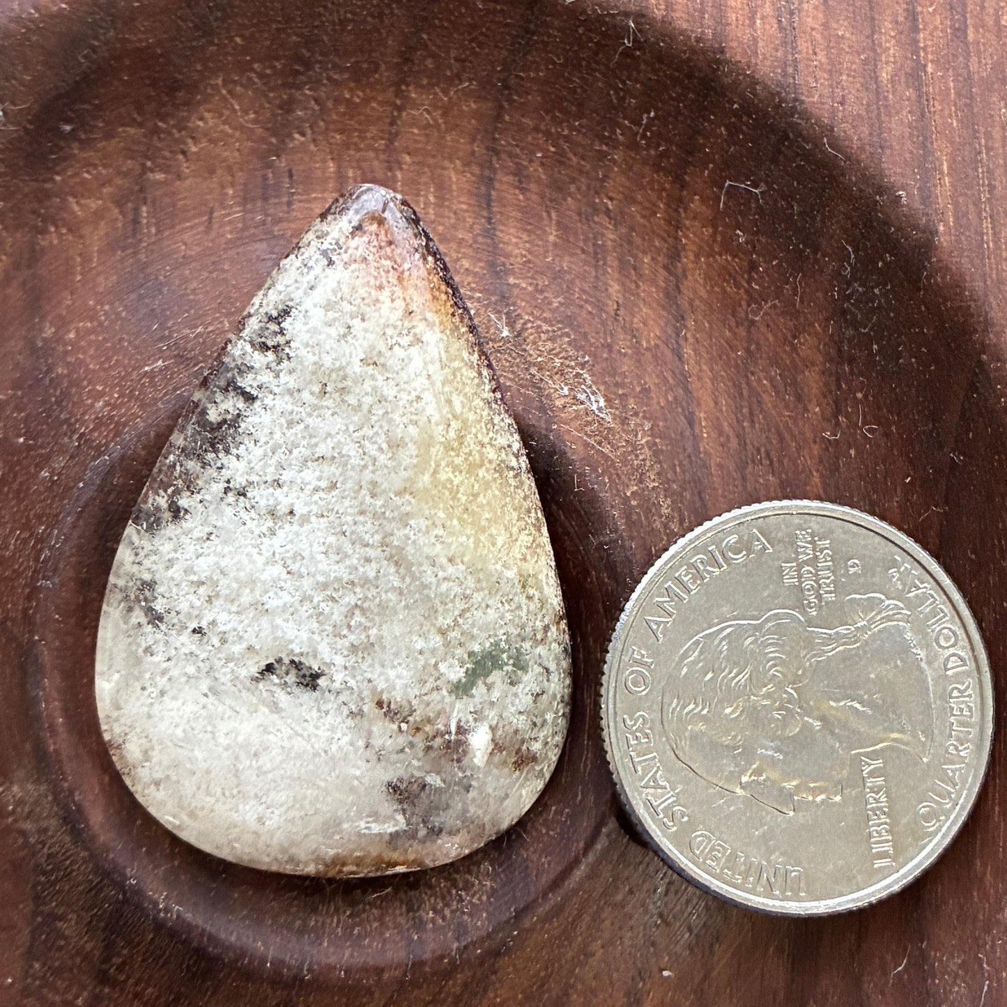 Garden Quartz - Puffy Teardrops - Scenic - Pendant