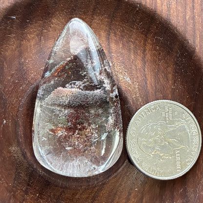 Garden Quartz - Puffy Teardrops - Scenic - Pendant