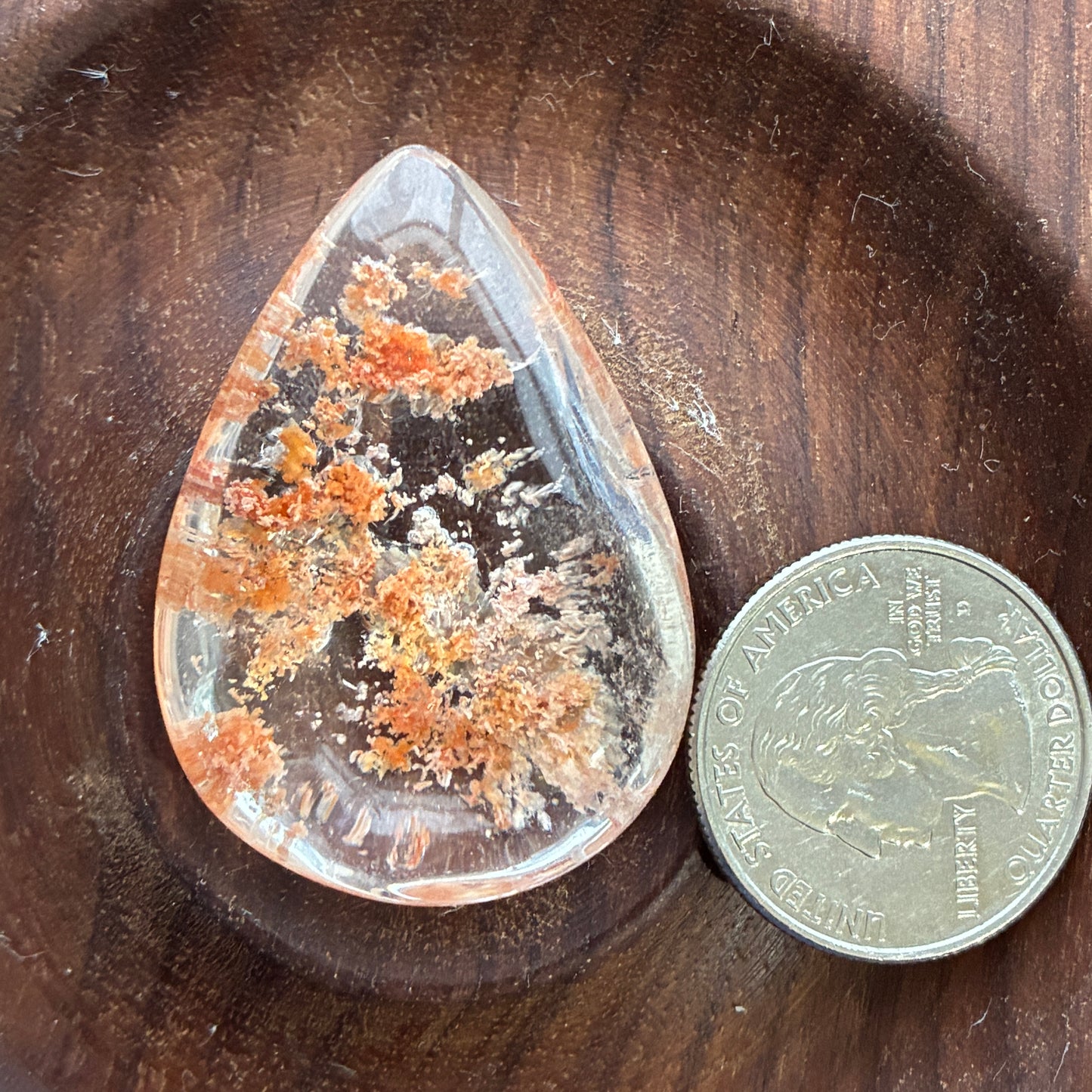 Garden Quartz - Puffy Teardrops - Scenic - Pendant