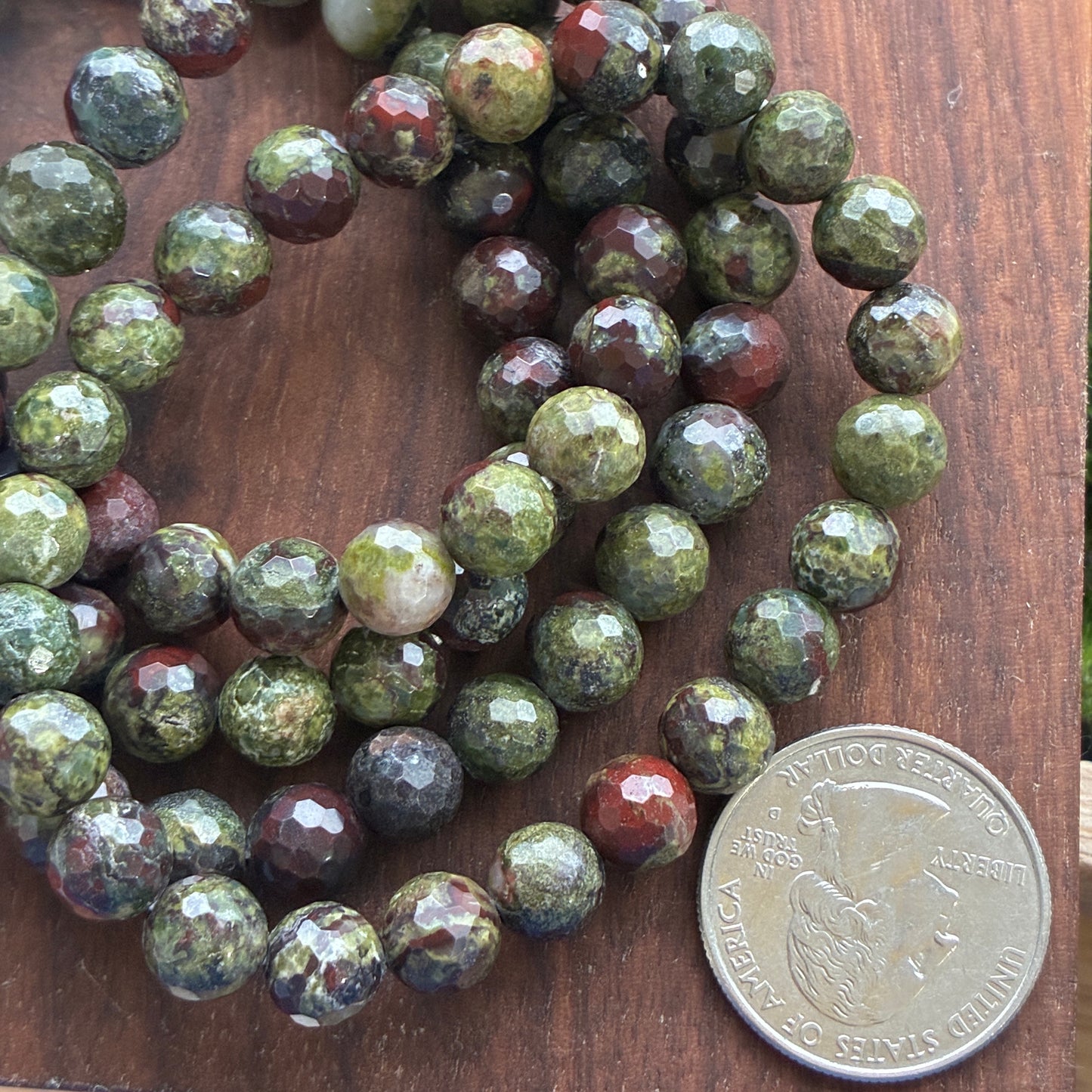 Natural Crystal Faceted Bracelet - Amethyst - African Bloodstone - Dragonblood - Rose Quartz - White Jade - Yellow Jade - Black Tourmaline - Carnelian  - 7mm - 8mm