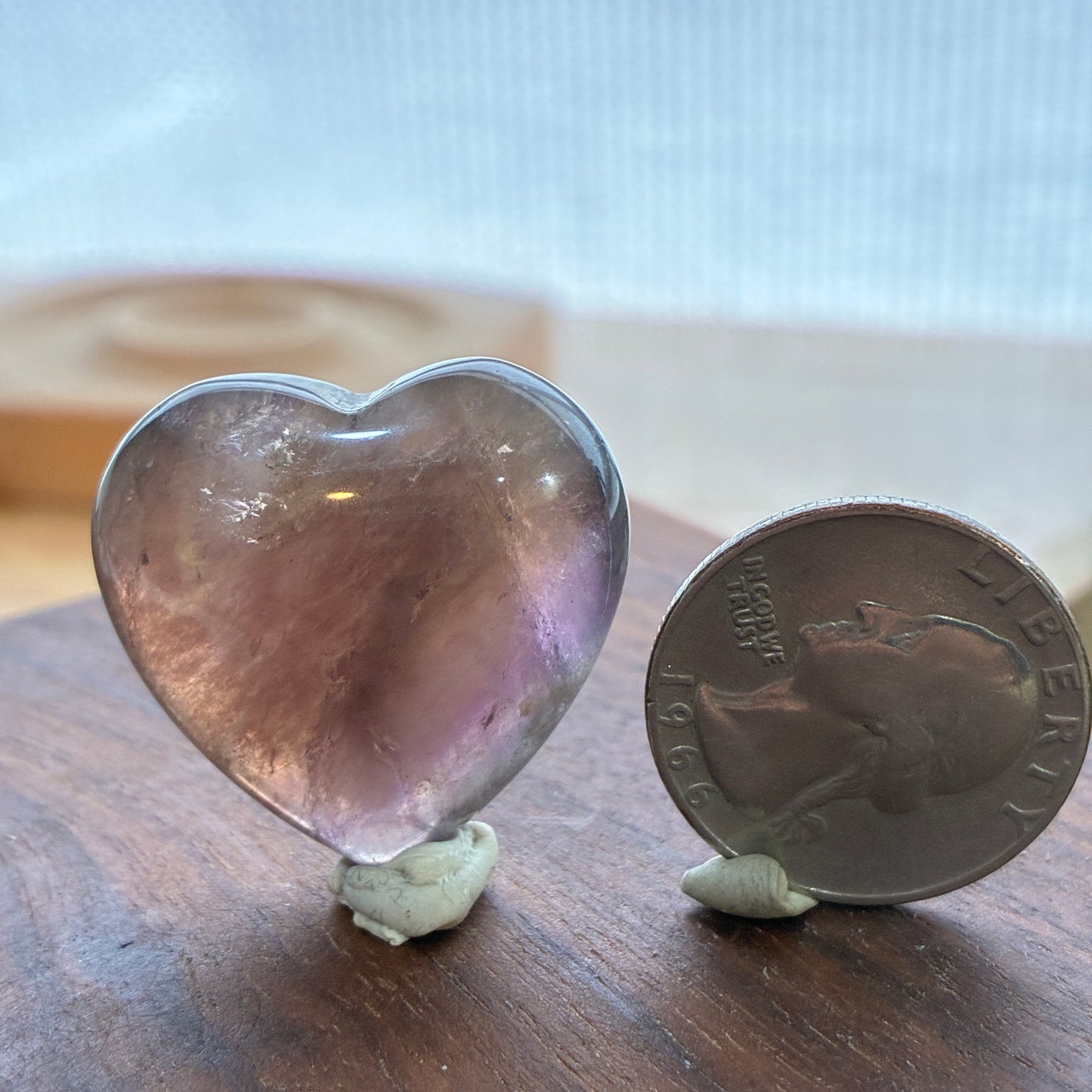 Fluorite - Puffy Heart - 28~30mm