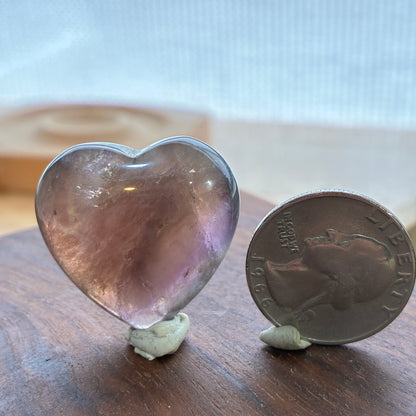Fluorite - Puffy Heart - 28~30mm