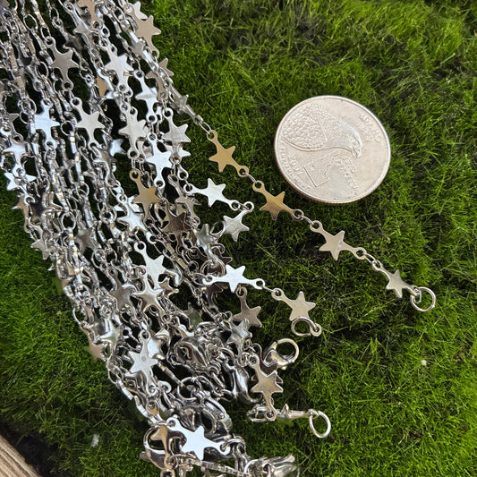 Stainless Steel - Chain - 18" - Star