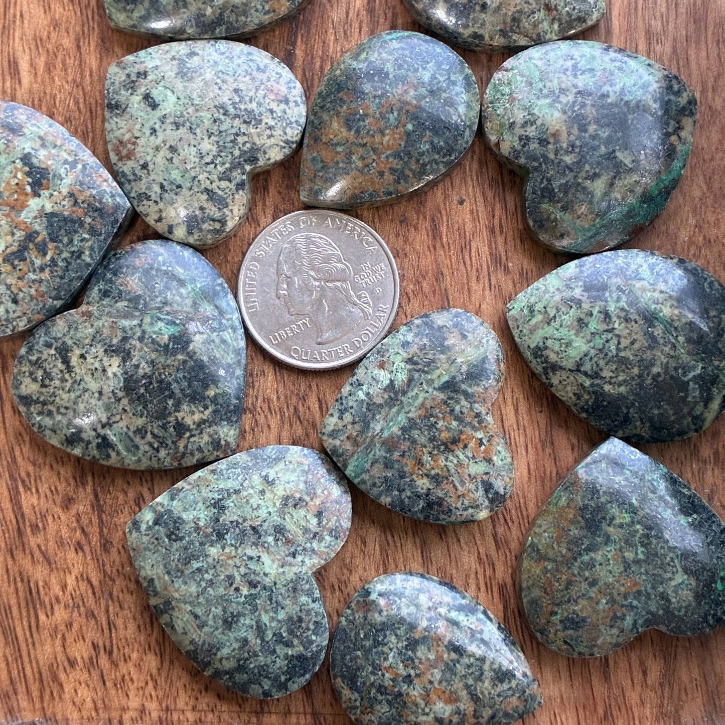 African Turquoise - Cabochon - Heart - Teardrop - Flatback